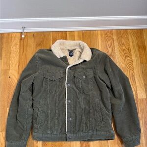 GAP Men's Corduroy Jacket Sherpa Lined